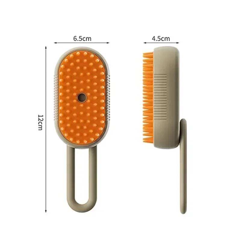 Steamy Dog Brush Electric Spray Cat Hair Brush 3 in1