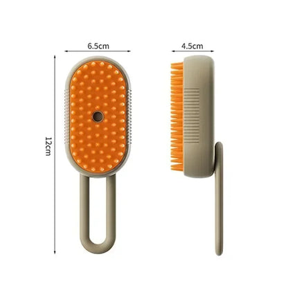 Steamy Dog Brush Electric Spray Cat Hair Brush 3 in1