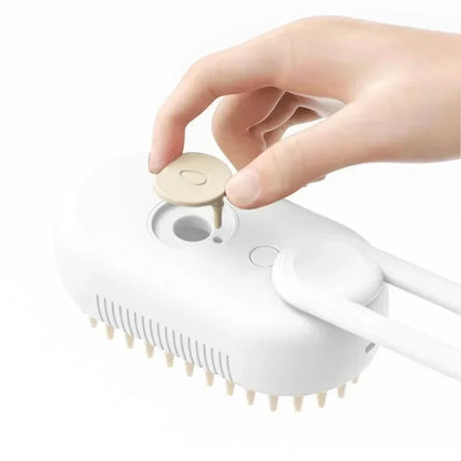 Steamy Dog Brush Electric Spray Cat Hair Brush 3 in1
