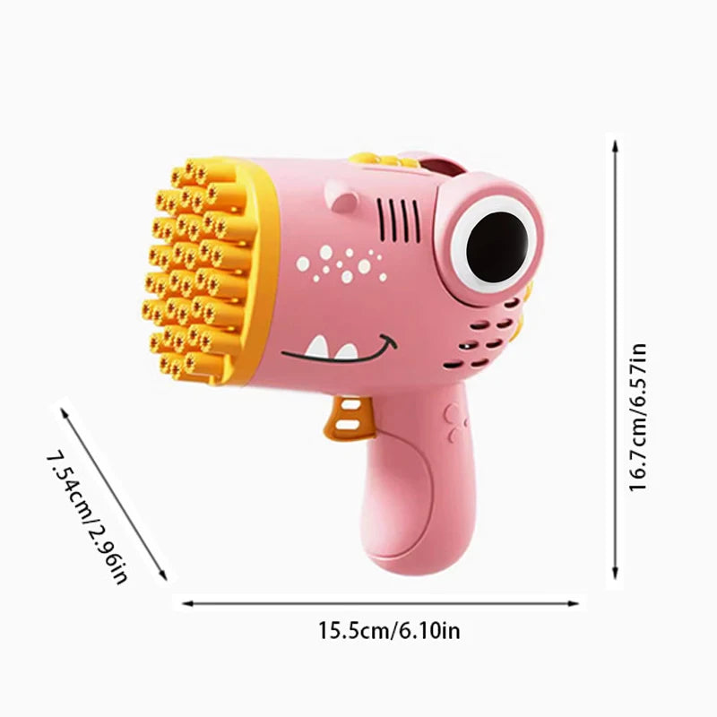 Turbo Bubble Launcher for Kids with a cute monster design. Wedding Party