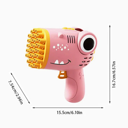 Turbo Bubble Launcher for Kids with a cute monster design. Wedding Party