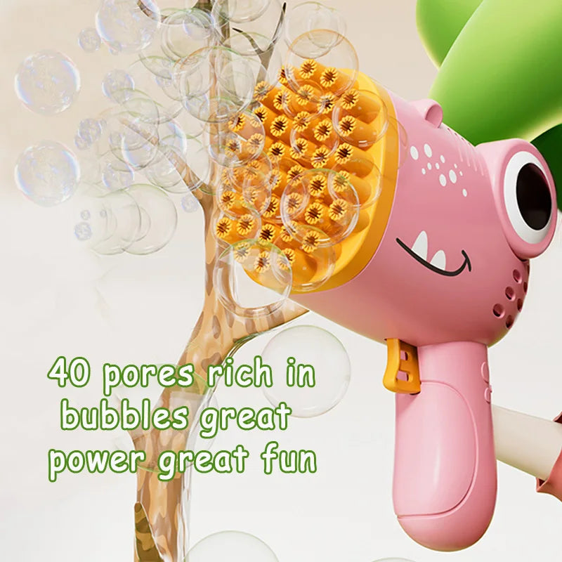 Turbo Bubble Launcher for Kids with a cute monster design. Wedding Party